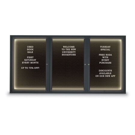 United Visual Products Indoor Enclosed Combo Board, 42"x32", Black Frame/Burgundy & Pearl UVCB4232B-BURGUN-PEARL